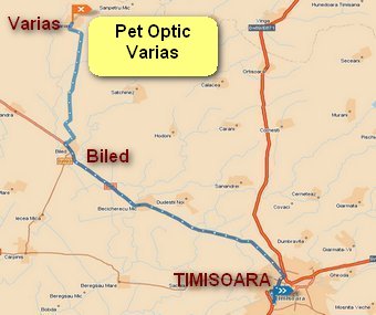  harta cu adresa Pet Optic Varias address map